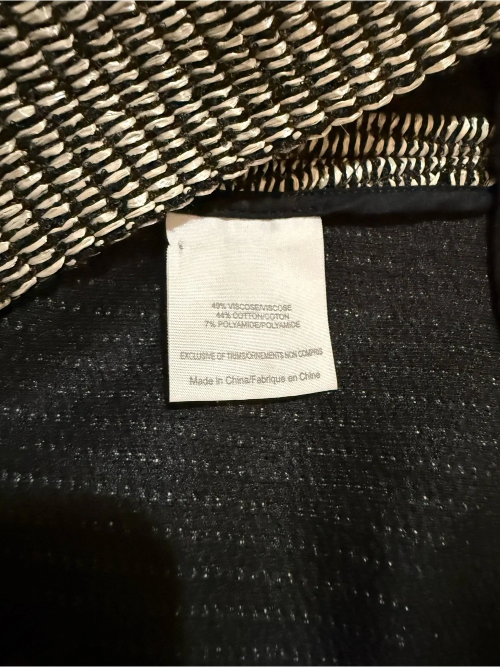 NWOT Tory Burch Boxy Raffia Sweater